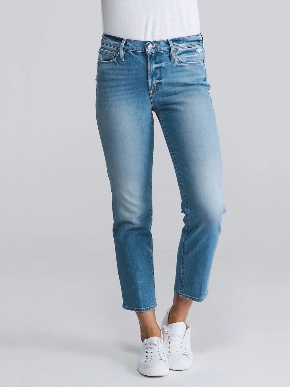 Frame Denim Le Nouveau Cropped Straight Jeans